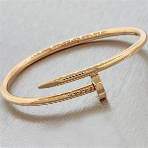 bracelet juste un clou petit modèle|authentic cartier nail bracelet.